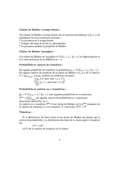 Chaînes de Markov à temps discret