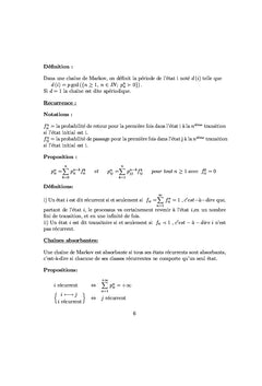 Chaînes de Markov à temps discret