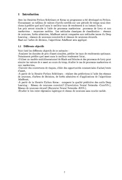 Une application du Deep Learning en finance