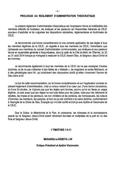 Règlement d'administration théocratique