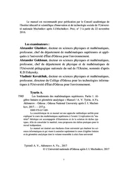 Mathématiques supérieures fondamentales Algèbre linéaire