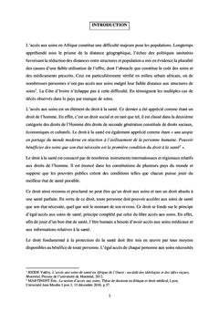 L'accès aux soins en Côte d'Ivoire