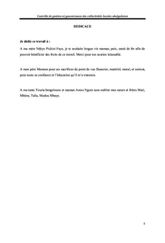 Contrôle de gestion et gouvernance des collectivités locales sénégalaises