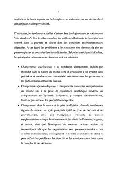 Complexité et développement durable