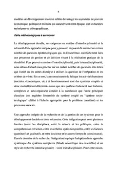 Complexité et développement durable