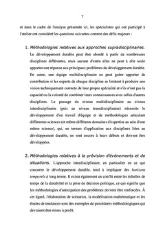 Complexité et développement durable