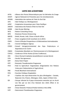 Modèle de développement pour la République Démocratique du Congo