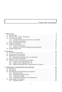 La Décomposition Parcimonieuse pour le débruitage d'images