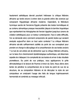 Critique littéraire africaine et poésie sacrée négro-égyptienne