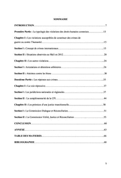 Violations des droits humains au Mali