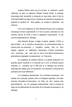 Politique Economique et Chômage Structurel