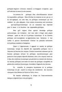 Politique Economique et Chômage Structurel