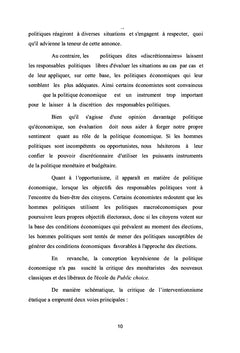 Politique Economique et Chômage Structurel