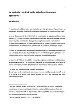 La médiation en droit public