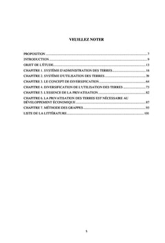 Diversification de l'utilisation des terres - Facteur de développement