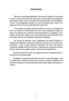 Diversification de l'utilisation des terres - Facteur de développement