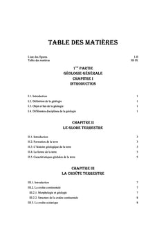 Glossaire de Géologie