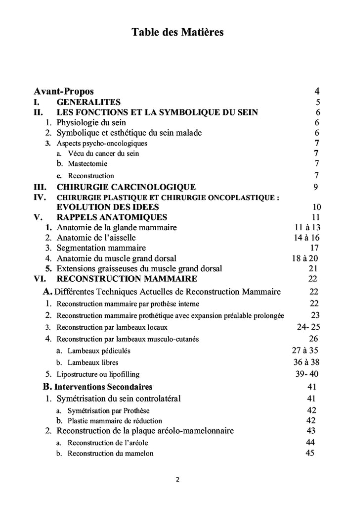 Cancer du Sein : Techniques Chirurgicales