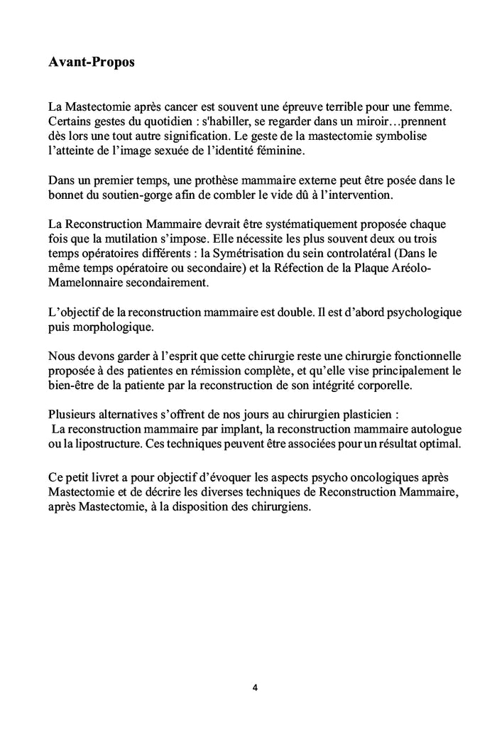 Cancer du Sein : Techniques Chirurgicales