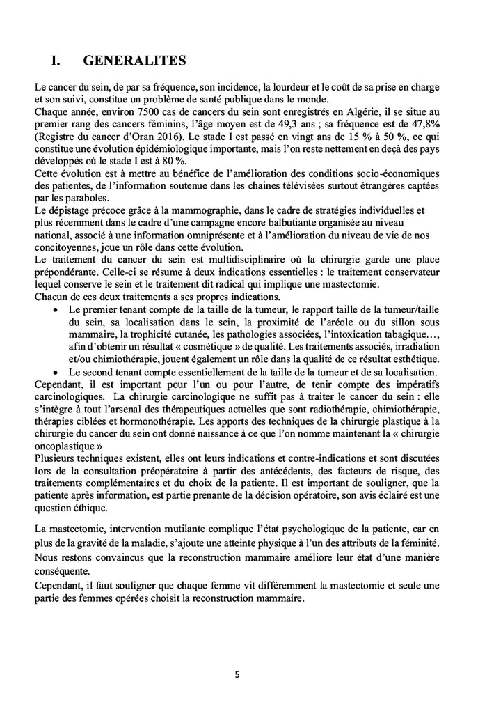 Cancer du Sein : Techniques Chirurgicales