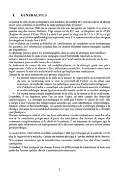 Cancer du Sein : Techniques Chirurgicales