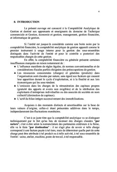 Comptabilité analytique de gestion SYSCOHADA