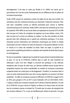 Transferts de fonds des migrants, gouvernance et croissance économique