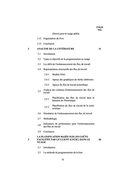 Amélioration des performances de l'ordonnancement