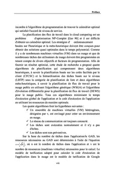 Amélioration des performances de l'ordonnancement