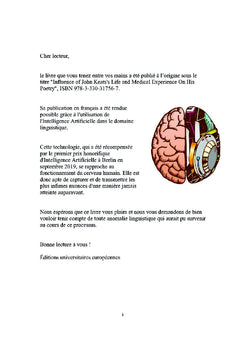 Influence de la vie et de l'expérience médicale de John Keats