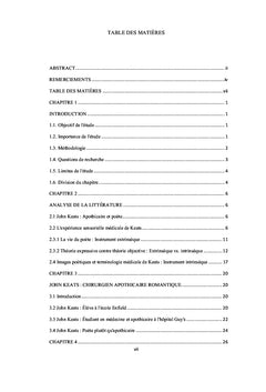 Influence de la vie et de l'expérience médicale de John Keats