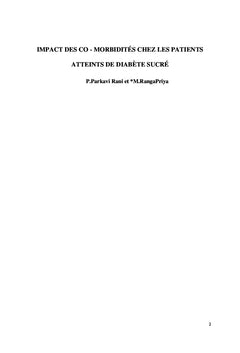 Impact des comorbidités