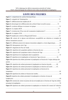 NFS et dépistage des déficits immunitaires primitifs de l'enfant