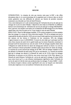 Coût socio-économique de l'utilisation de service de santé