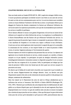 Coût socio-économique de l'utilisation de service de santé