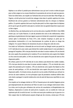 Coût socio-économique de l'utilisation de service de santé
