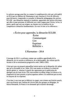Entrer dans la liberté et le plaisir d'écrire avec ECLER