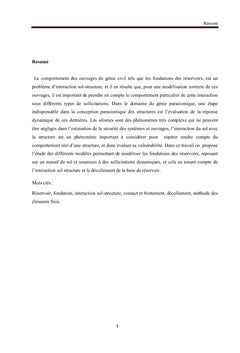 Modélisation des problèmes d'interaction sol-structure