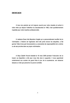 Styles de vie des potentielles victimes