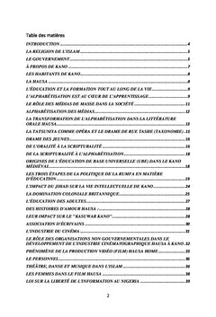Loi sur la liberté d'information et l'industrie cinématographique au Nigeria : étude de cas de Kano