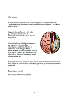 Normes de prestation dans les établissements de santé publique