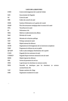 Normes de prestation dans les établissements de santé publique