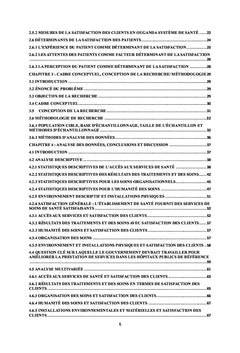 Normes de prestation dans les établissements de santé publique
