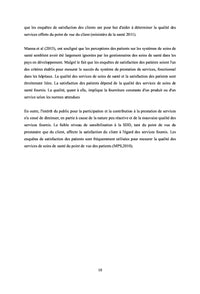 Normes de prestation dans les établissements de santé publique