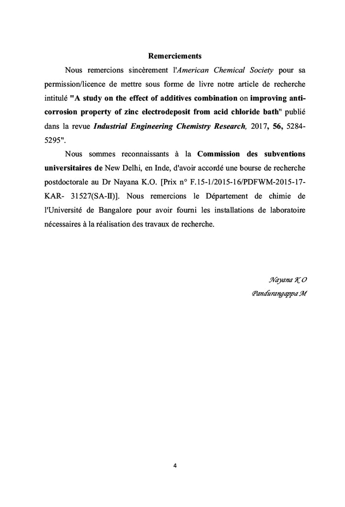 Effet synergique des additifs