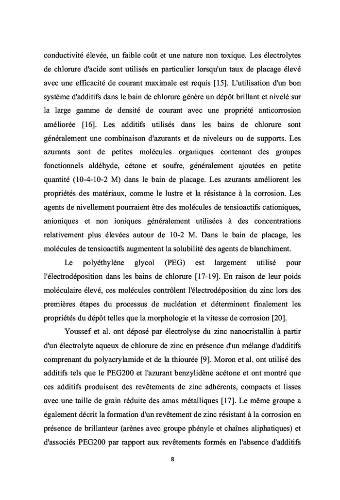 Effet synergique des additifs