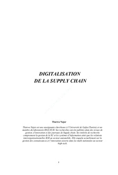 Digitalisation de la SUPPLY CHAIN