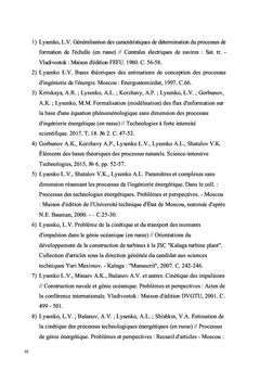 Procédés de technologie énergétique