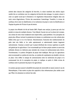 Projets de microcrédit agricole pour la réduction de la pauvreté