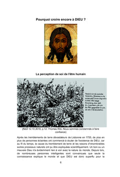 La perception de DIEU dans la reconnaissance de la réalité